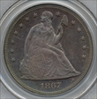 1867 $1 MS64