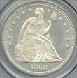 1868 $1 MS64