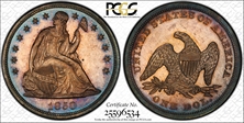 1850 $1 MS64