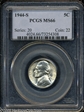 1944-S 5C MS66