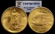 1907 $20 Saint-Gaudens MS66+