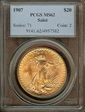 1907 $20 Saint-Gaudens MS62