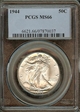 1944 50C MS66