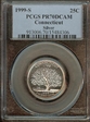 1999-S 25C Connecticut Silver PR70DCAM