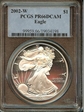 2002-W $1 Silver Eagle PR66DCAM