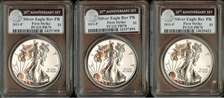 2011-P $1 Silver Eagle Rev PR 25th Anniversary Set First Strike PR70