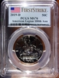 2019-D 50C American Legion 100th Ann First Strike MS70