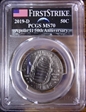 2019-D 50C Apollo 11 50th Anniversary First Strike Earth Rising AMF MS70