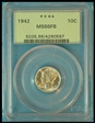 1942 10C MS66FB