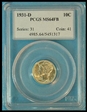 1931-D 10C MS64FB
