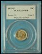 1918-S 10C MS64FB