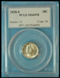 1928-S 10C MS65FB