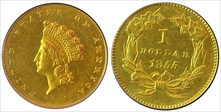 1855 G$1 MS62
