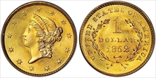 1852 G$1 MS68