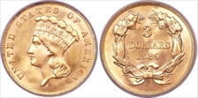 1889 $3 MS66+