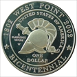 2002-W $1 West Point PR70DCAM