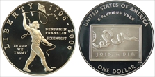 2006-P $1 Franklin-Scientist PR70DCAM