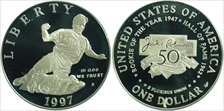 1997-S $1 Jackie Robinson PR70DCAM