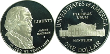 1993-S $1 Madison PR70DCAM