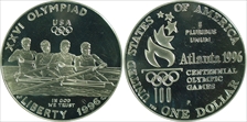 1996-P $1 Rowing PR70DCAM