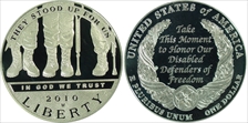 2010-W $1 Disabled Veterans PR70DCAM