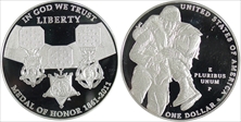 2011-P $1 Medal of Honor PR70DCAM
