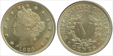 1883 5C With CENTS MS64