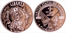 2019-P $1 American Legion 100th Ann 100th Anniversary First Strike PR70DCAM