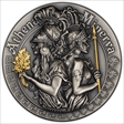 2019 $5 Athena and Minerva Antique Finish MS70
