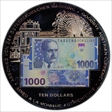 2002 $10 Goodbye Austrian Currency MS68