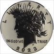 2023-S $1 Peace Dollar Rev PR Two-Coin Reverse Proof Set First Day of Issue PR70