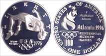 1996-P $1 High Jump PR70DCAM