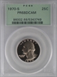 1970-S 25C PR68DCAM