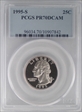 1995-S 25C PR70DCAM