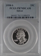 1998-S 25C Silver PR70DCAM