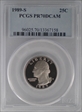 1989-S 25C PR70DCAM