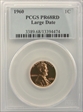 1960 1C Large Date PR68RD