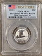 2018-S 25C Block Island NP-Silver Rev PR 50th Anniversary Set First Strike PR70
