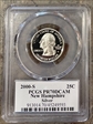 2000-S 25C New Hampshire Silver PR70DCAM