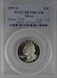 1997-S 25C Silver PR70DCAM