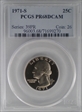 1971-S 25C PR68DCAM
