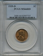 1939-D 1C MS66RD
