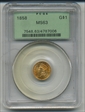 1858 G$1 MS63