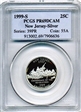 1999-S 25C New Jersey Silver PR69DCAM