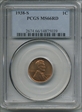 1938-S 1C MS66RD