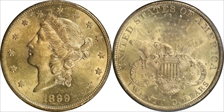 1899-S $20 AU58