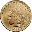 1911 $10 AU58