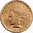 1909-S $10 AU58
