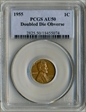 1955 1C Doubled Die Obverse AU50BN