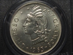 1963 Peso 100th Anniv Republic MS65